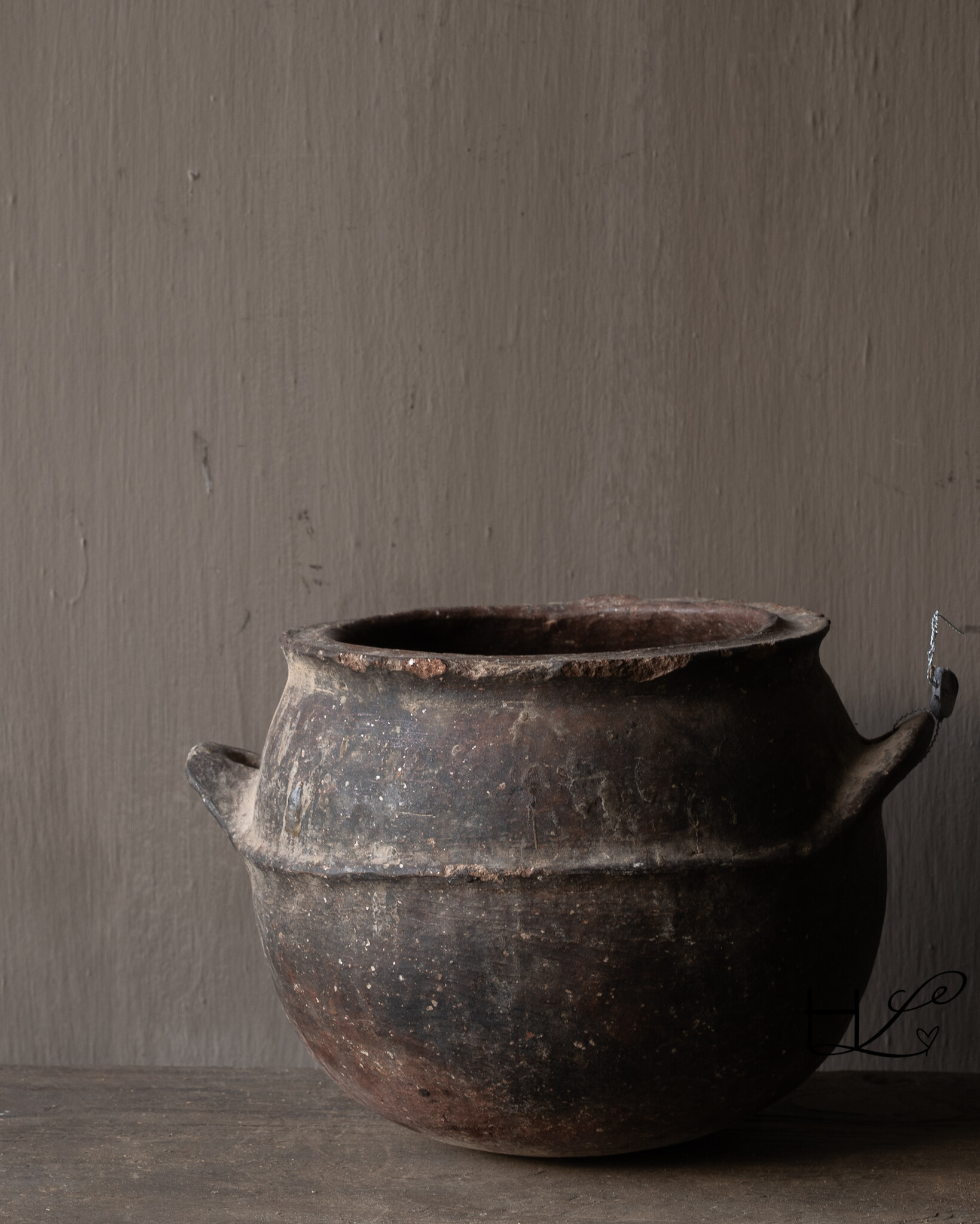 Beautiful Unique Antique earthenware Berber jug-3
