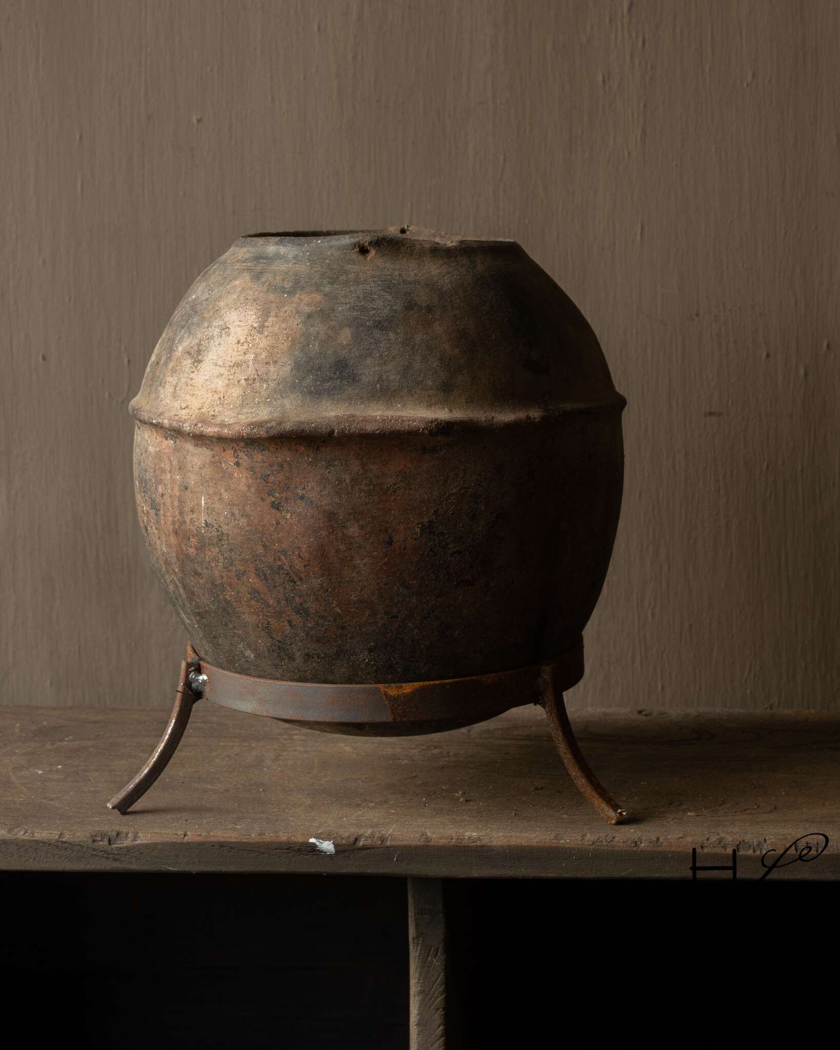 Beautiful Unique Antique earthenware Berber jug-3