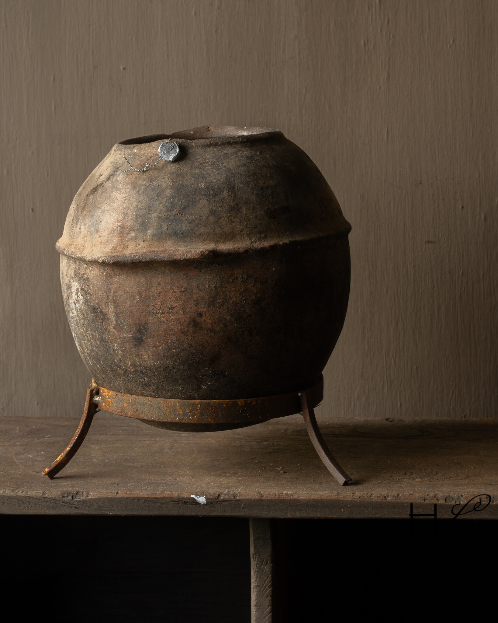 Beautiful Unique Antique earthenware Berber jug-5