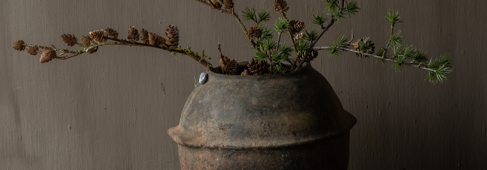 Beautiful Unique Antique earthenware Berber jug