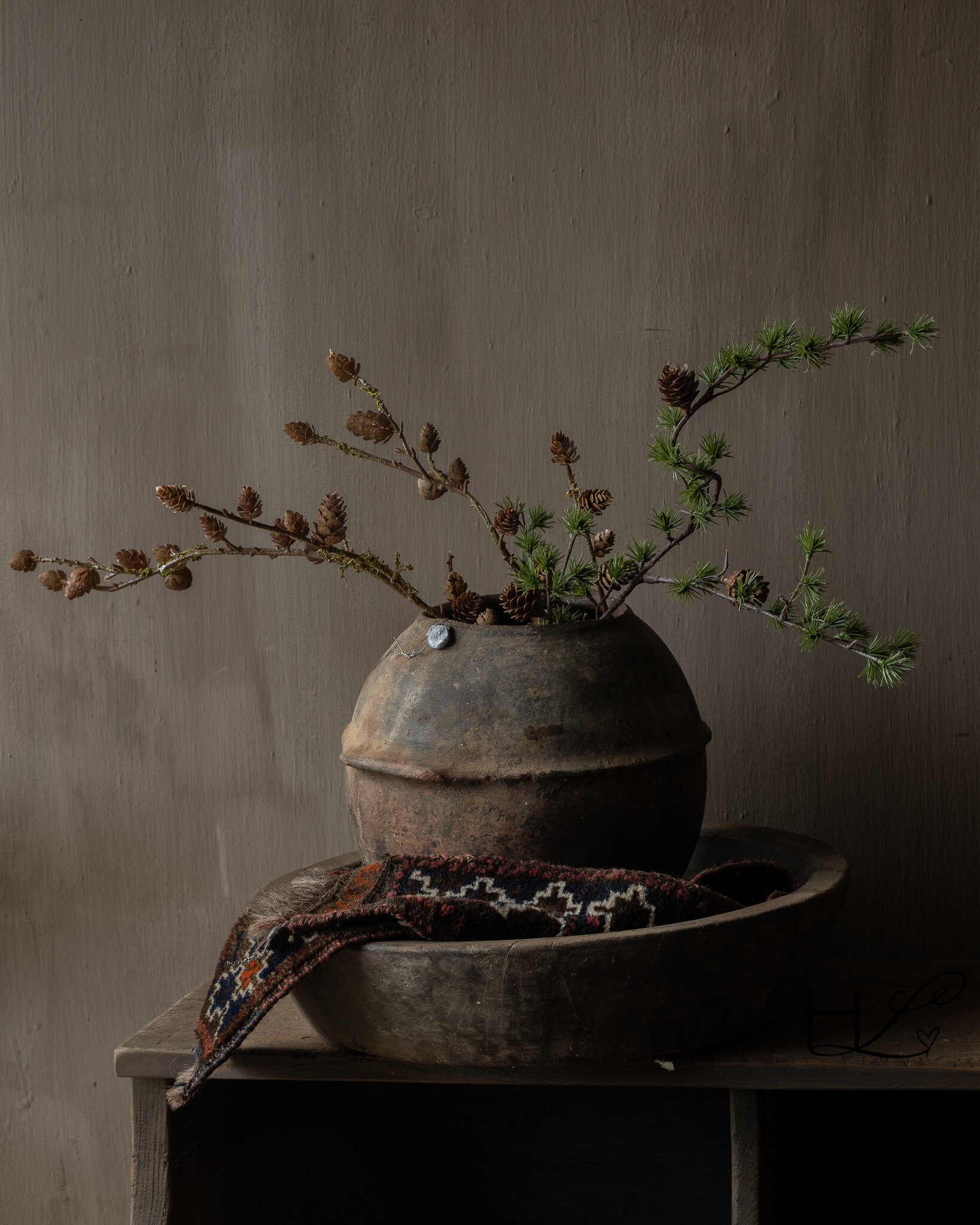Beautiful Unique Antique earthenware Berber jug-6
