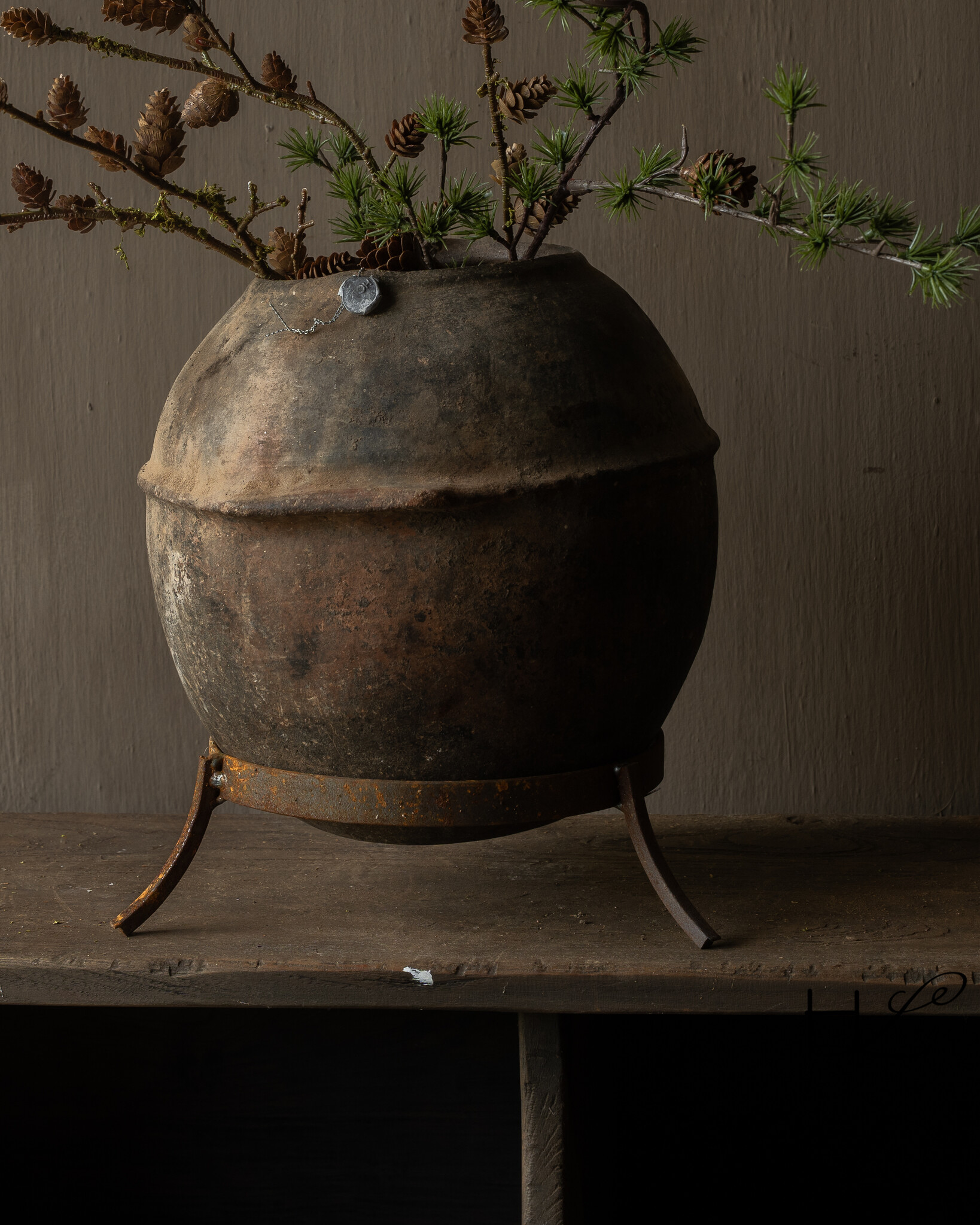 Beautiful Unique Antique earthenware Berber jug-2