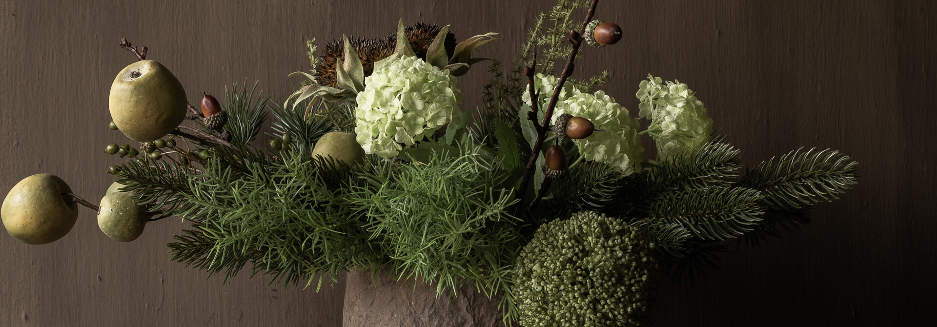 Winterstrauß aus dem Wald | Luxuriöser künstlicher Blumenstrauß