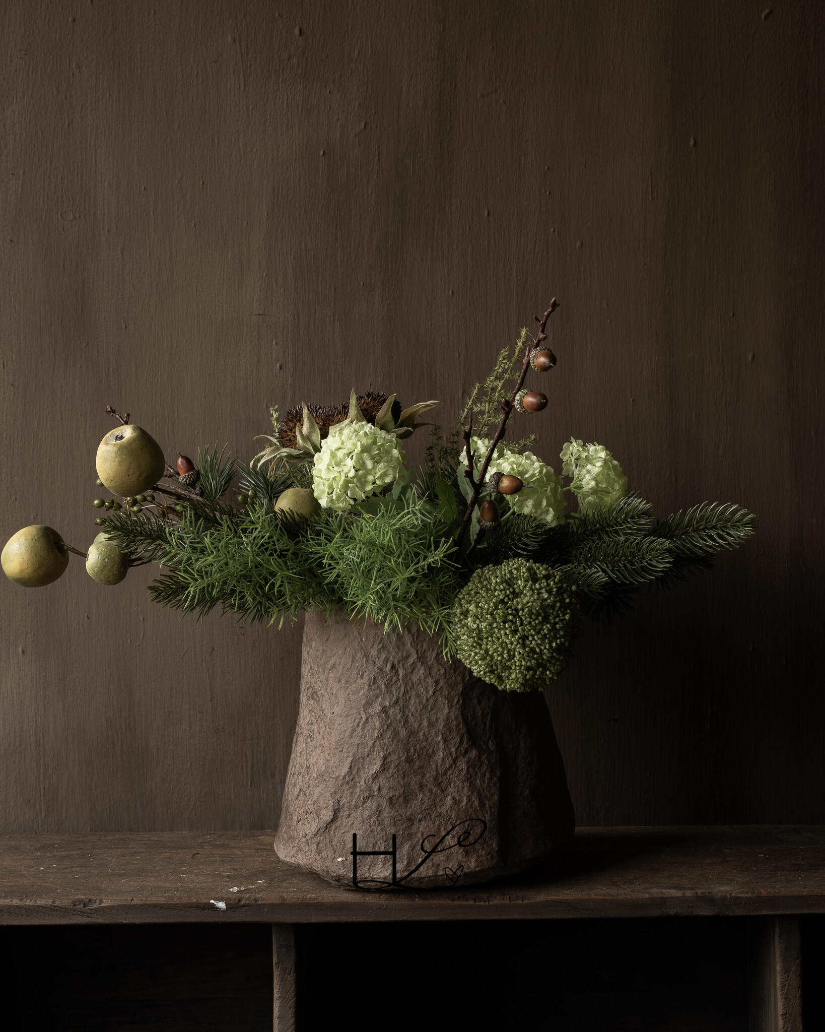 Winterstrauß aus dem Wald | Luxuriöser künstlicher Blumenstrauß-1
