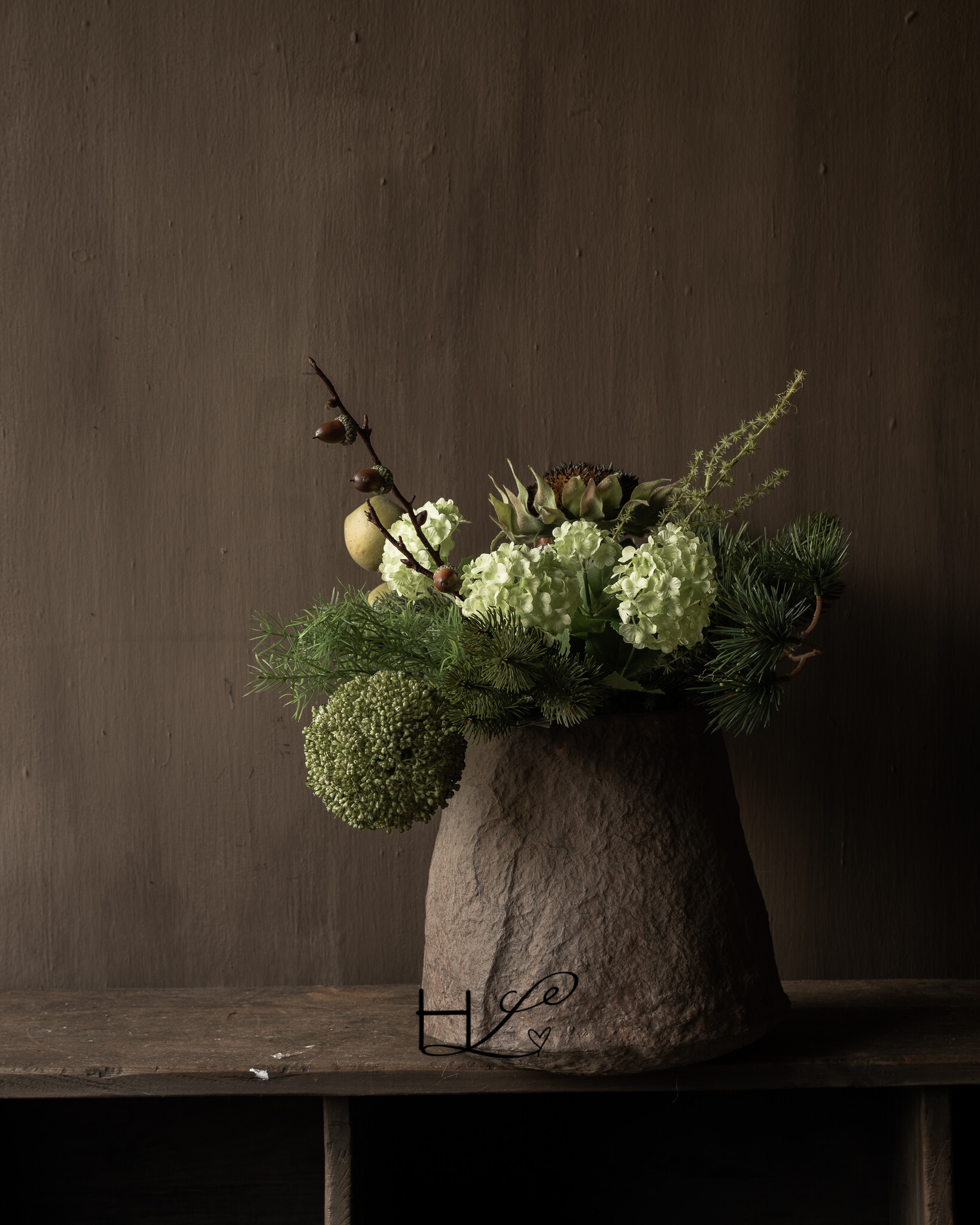 Winterstrauß aus dem Wald | Luxuriöser künstlicher Blumenstrauß-2