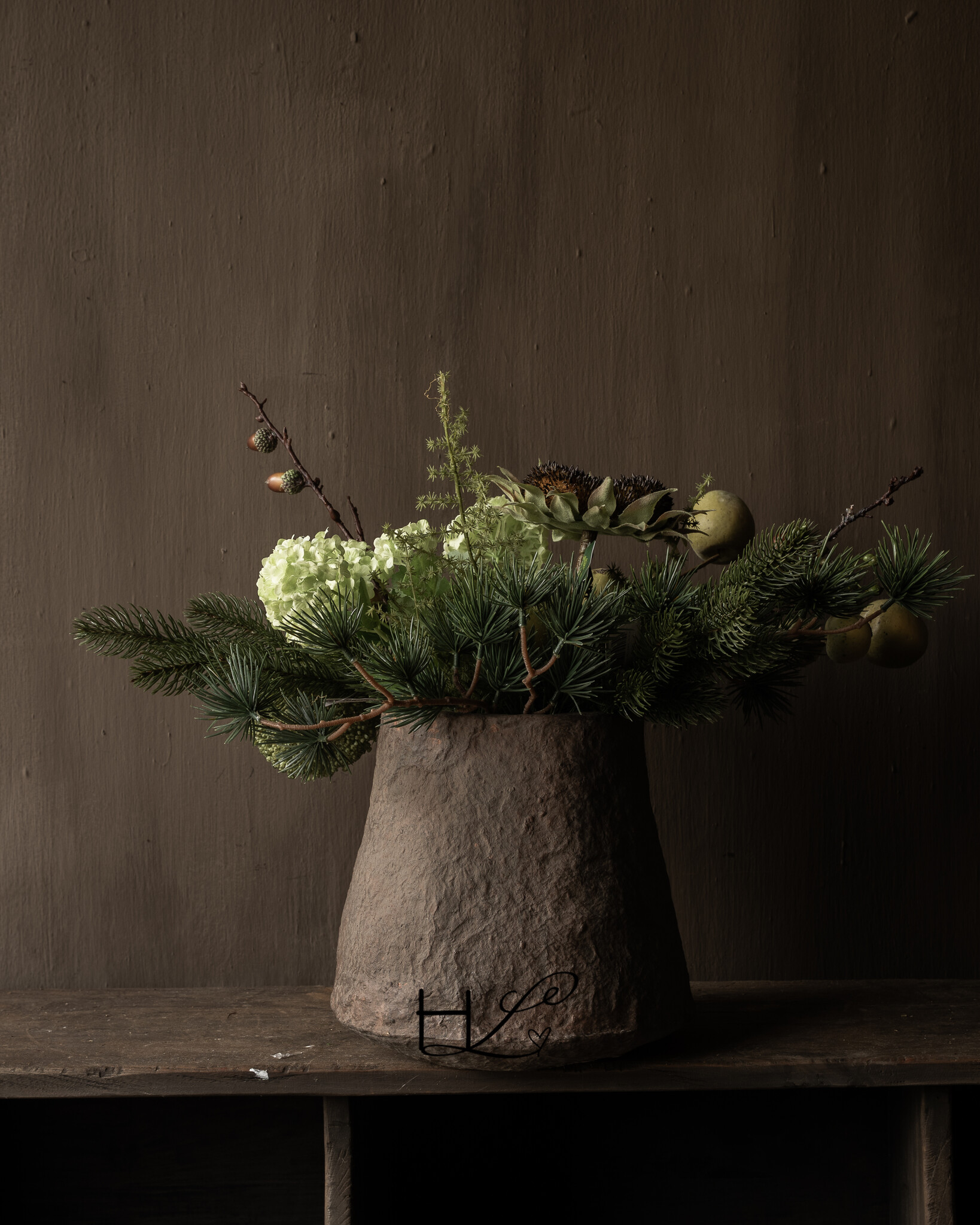Winterstrauß aus dem Wald | Luxuriöser künstlicher Blumenstrauß-3