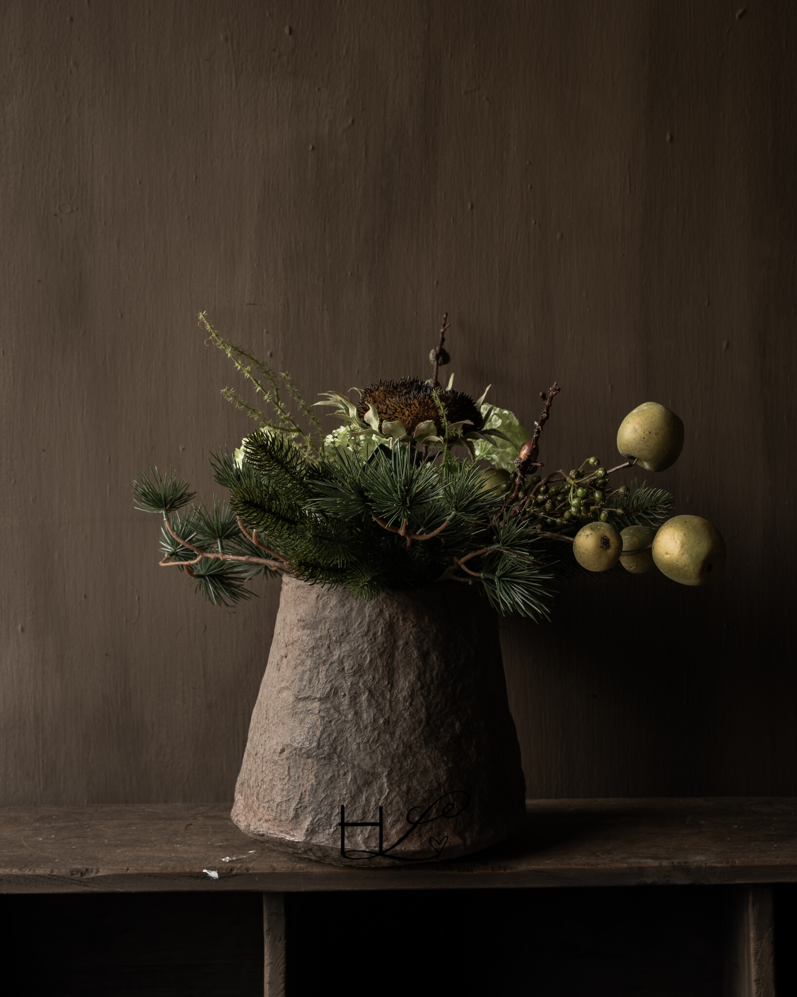 Winterstrauß aus dem Wald | Luxuriöser künstlicher Blumenstrauß-4