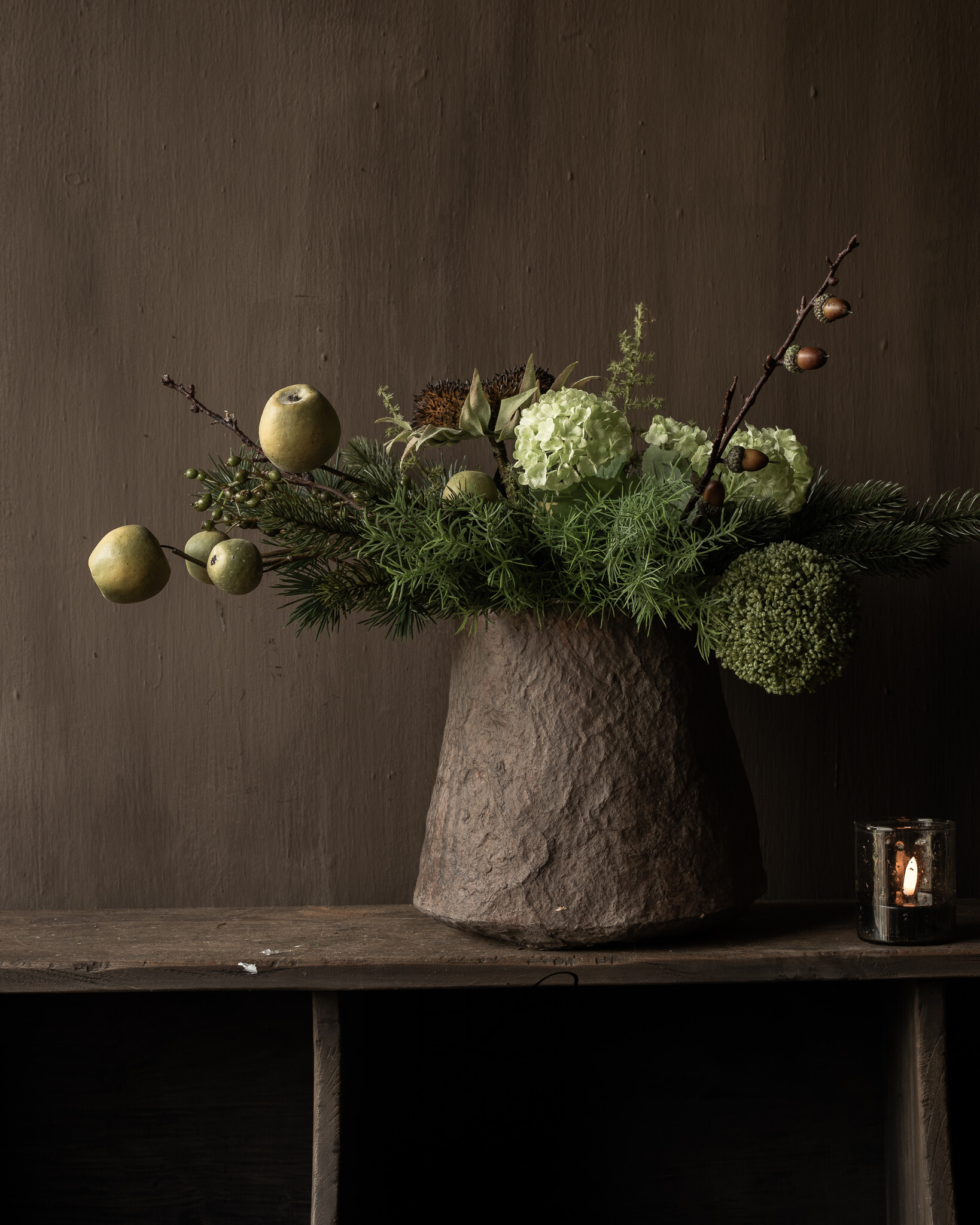 Winterstrauß aus dem Wald | Luxuriöser künstlicher Blumenstrauß-5