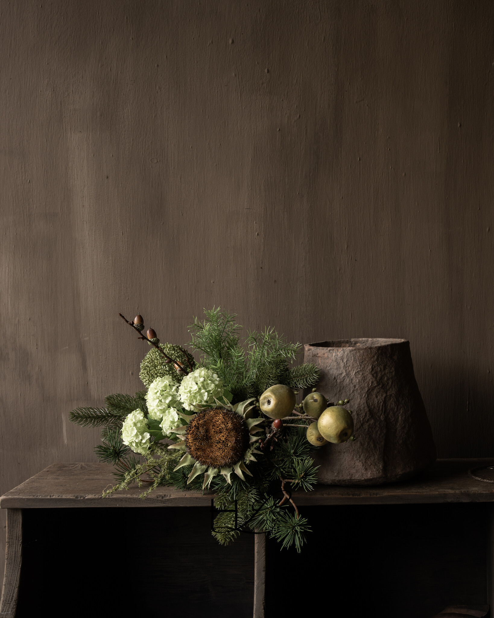 Winterstrauß aus dem Wald | Luxuriöser künstlicher Blumenstrauß-6