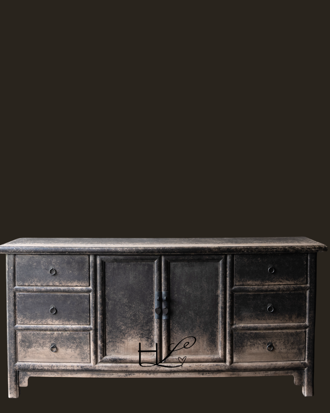 Wabi Sabi Houten doorleefd houten dressoir-2