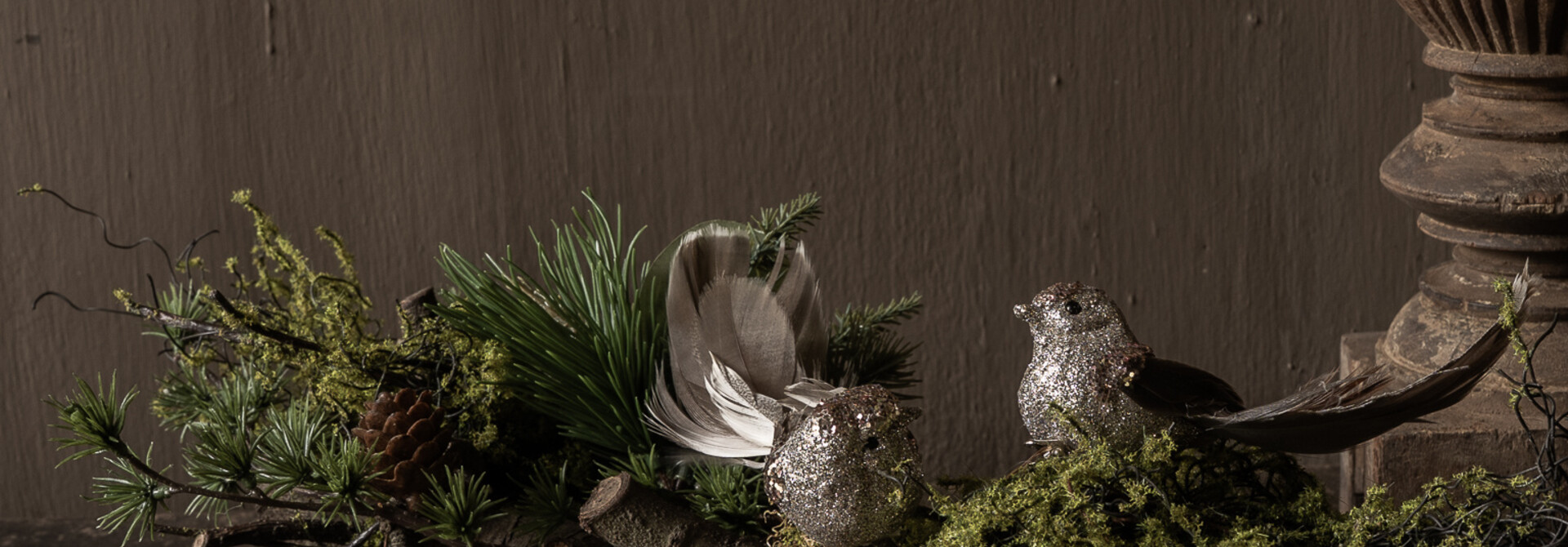 Gedecoreerde Perentak Forest Birds ca 40cm lang