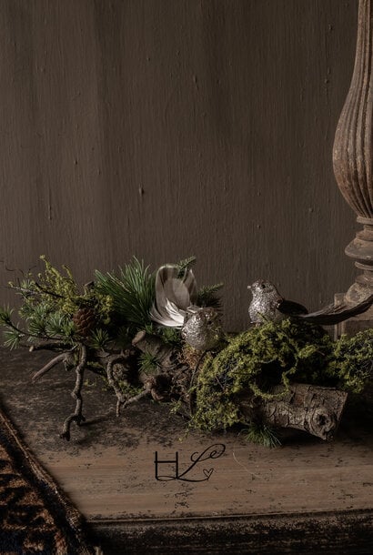 Gedecoreerde Perentak Forest Birds ca 40cm lang