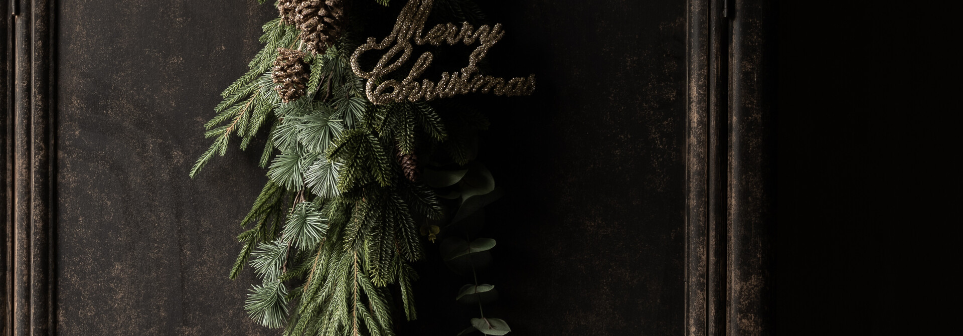Handgemaakte Kersttoef Golden Forest – Merry Christmas