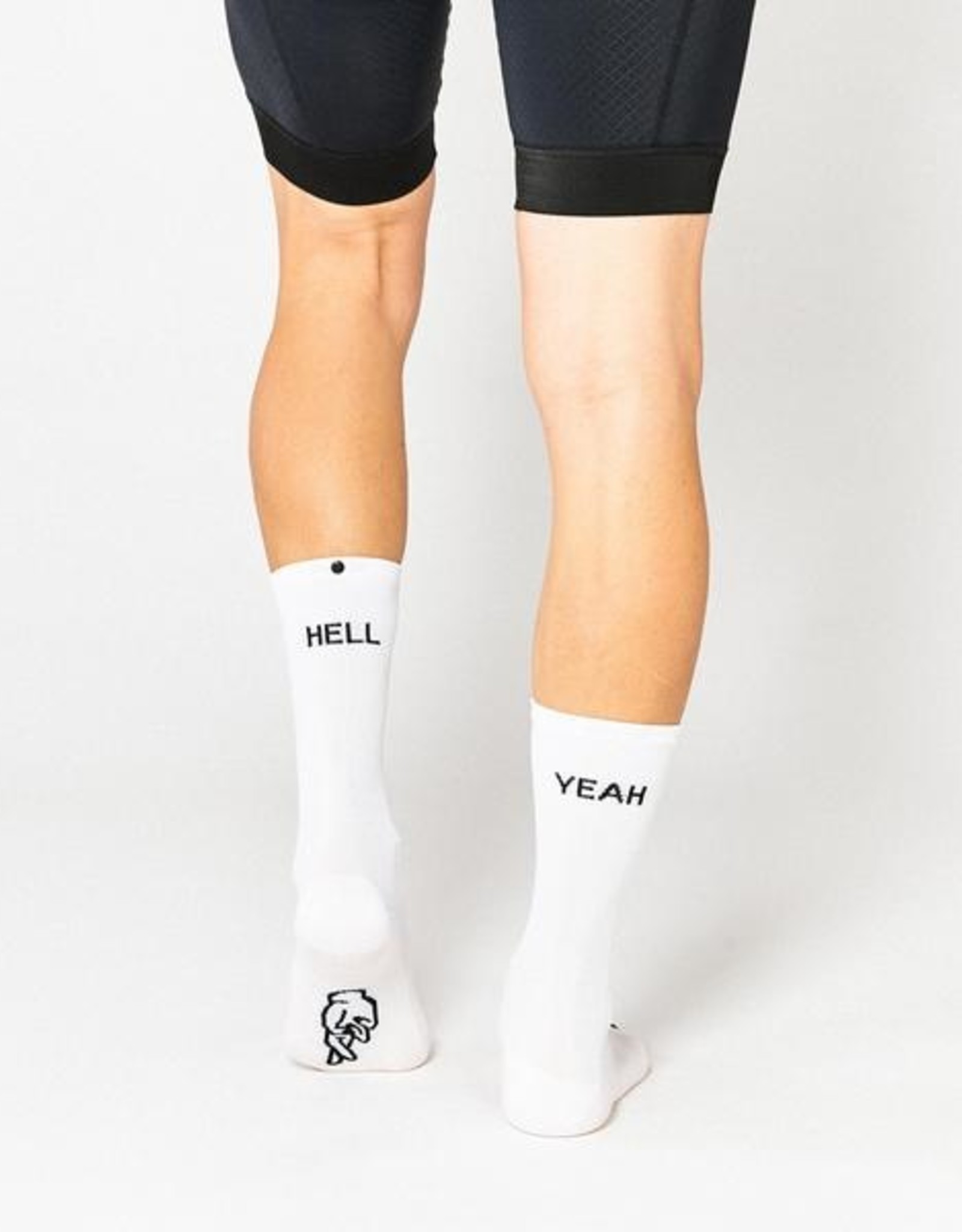 Fingerscrossed Cycling socks "Hell yeah" collection 1.0 - White #666