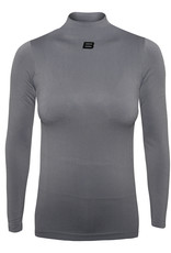 Biehler Woman high collar seamless long sleeved baselayer - grey