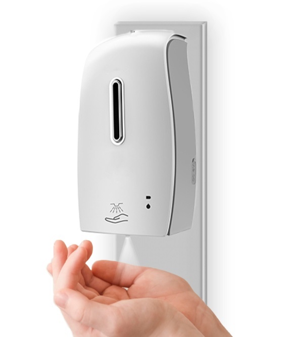 Zuil met desinfecterende zeep dispenser (1000ML)