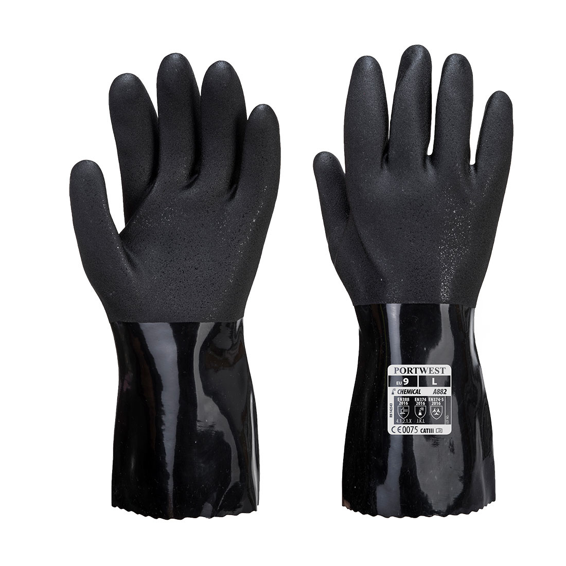 A882 - Chemiebestendige en ESD veilige PVC handschoen