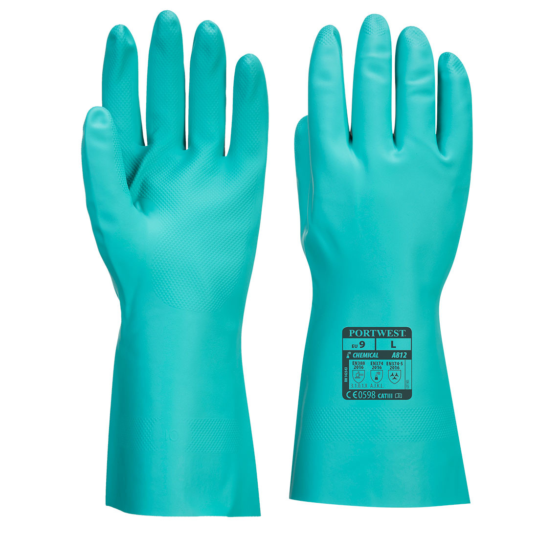 A812 - Nitrosafe Plus Chemical Gauntlet Groen