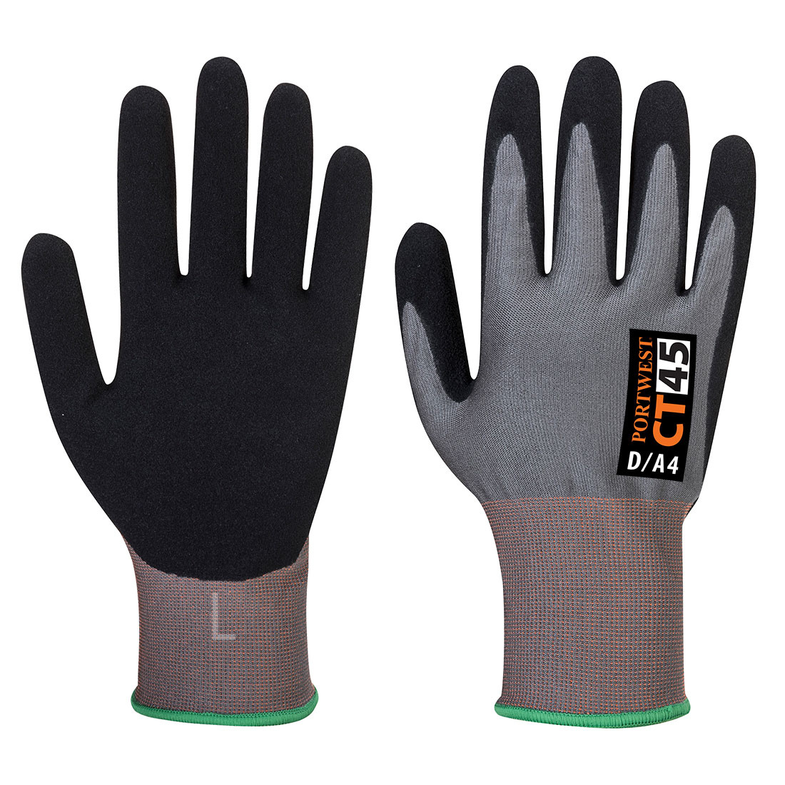 CT45 - CT HR Nitrilschuim Grijs/zwart