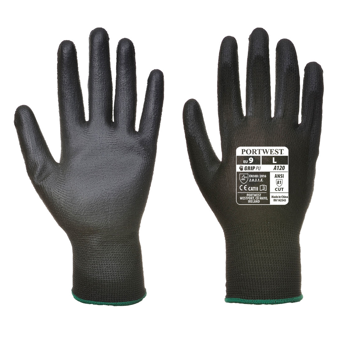 VA120 - PU Palm handschoen uitgifteautomaat Zwart
