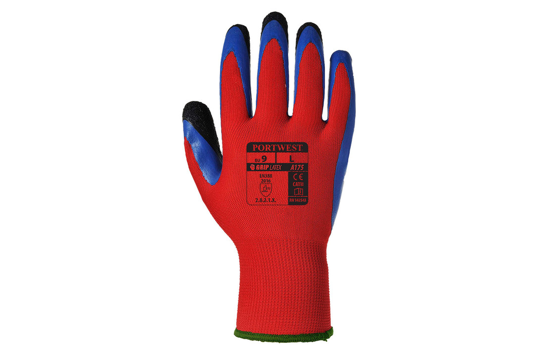 A175 - Duo-Flex Handschoen Rood/blauw