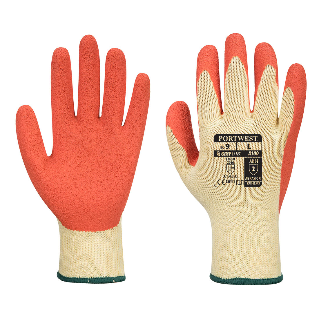 A100 - Griphandschoen Oranje