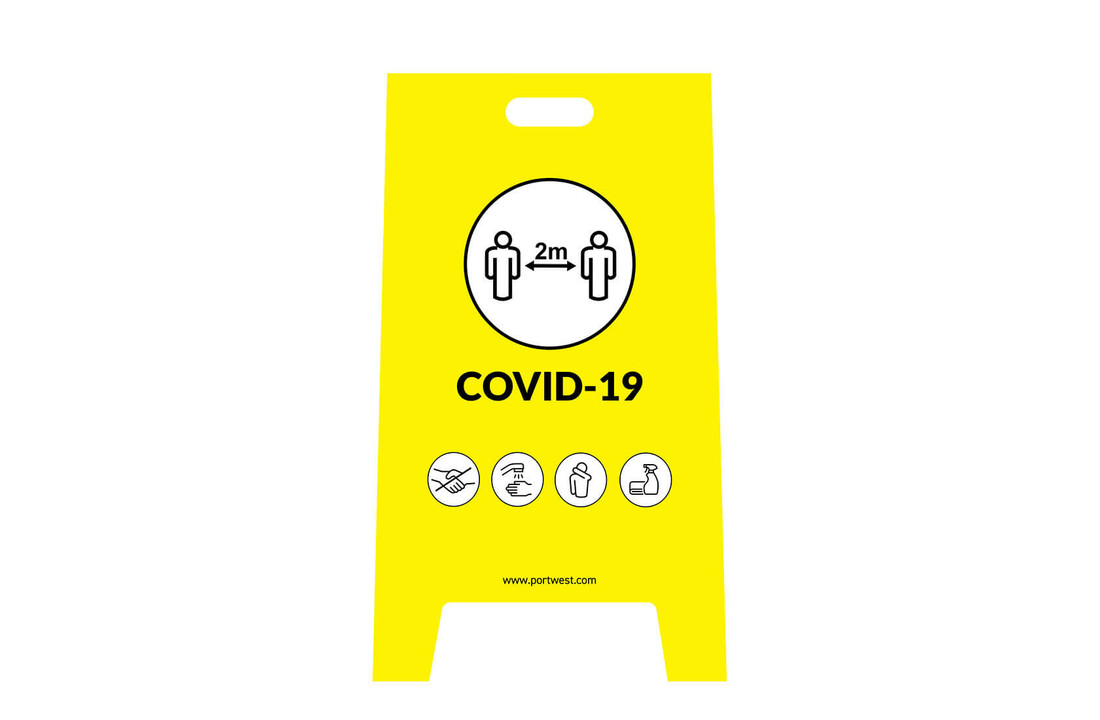 CV92 - Covid Waarschuwingsbord (50 stuks)