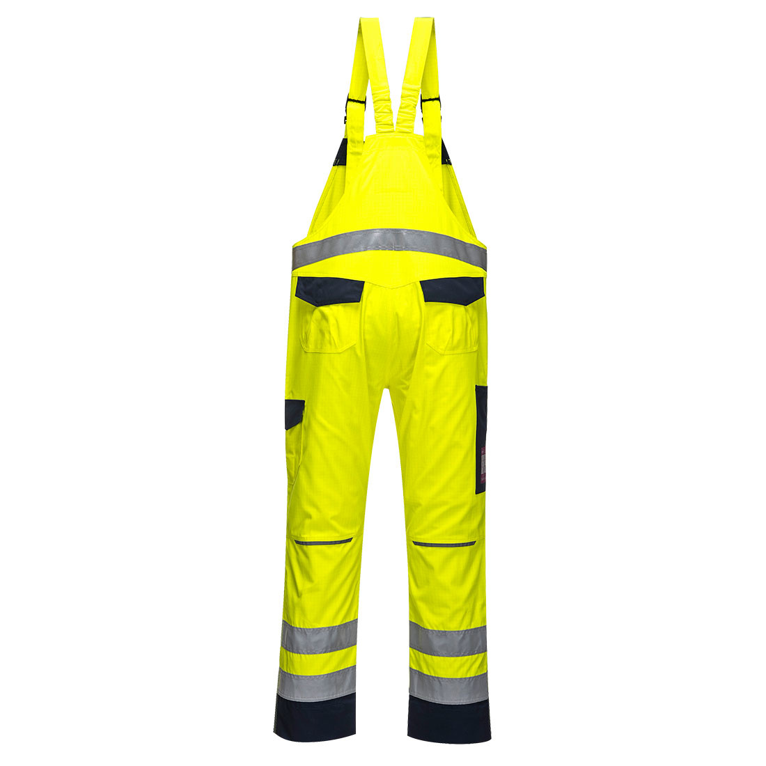 MV27 - Hi-Vis MODAFLAME Amerikaanse Overall Geel/marine