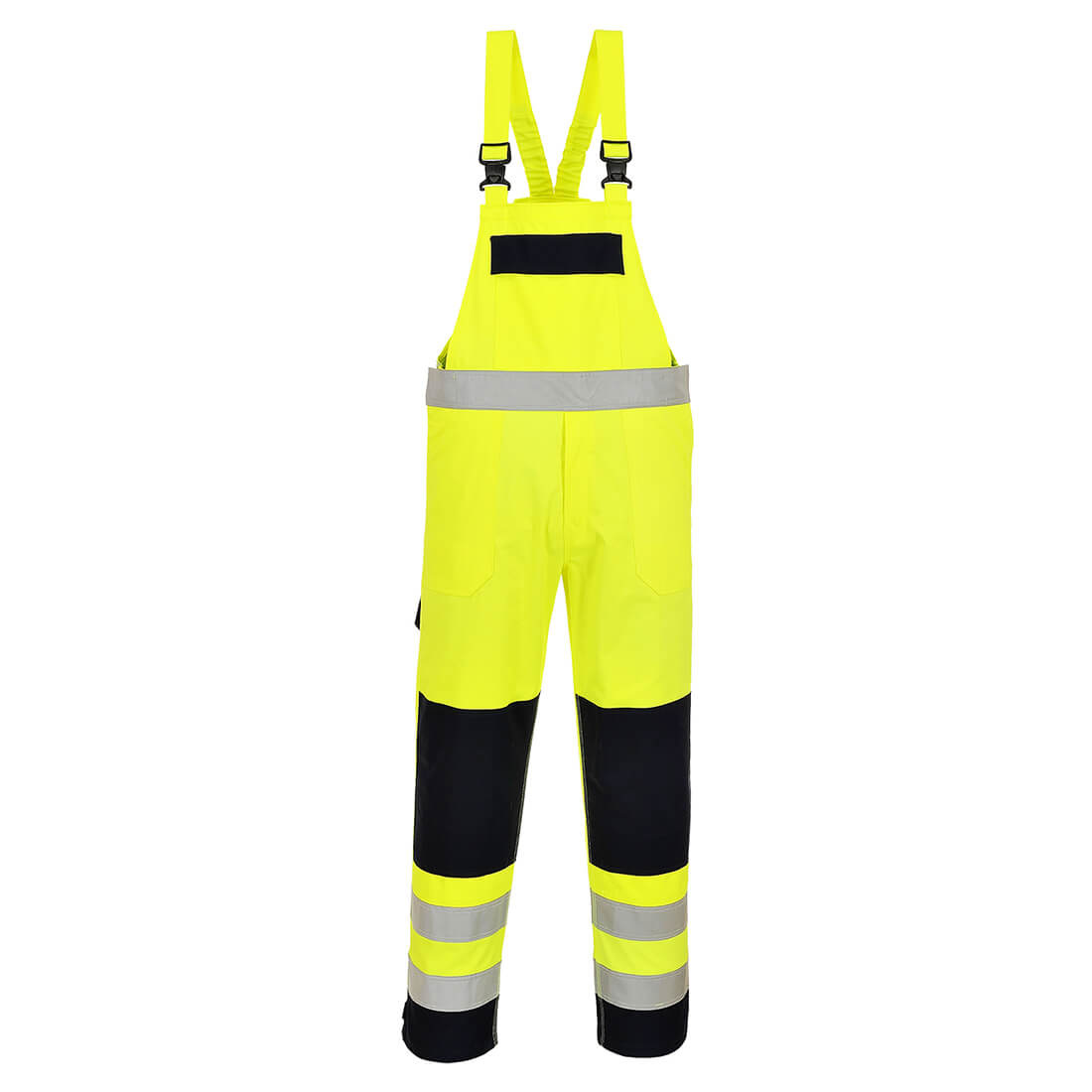 FR63 - HiVis Multi-Norm Amerikaanse Overall Geel/marine