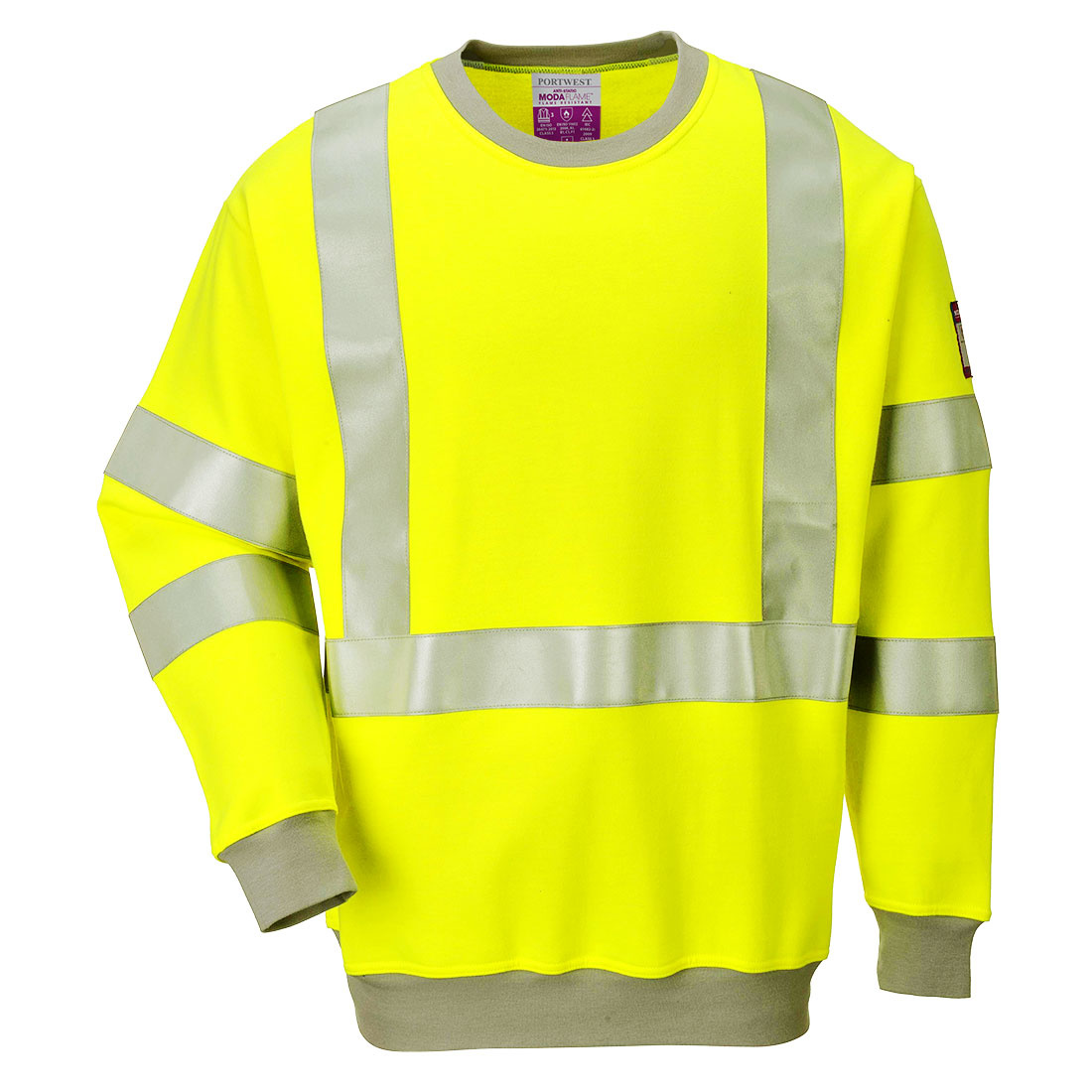 FR72 - Vlamvertragend Antistatisch Hi-Vis Sweatshirt