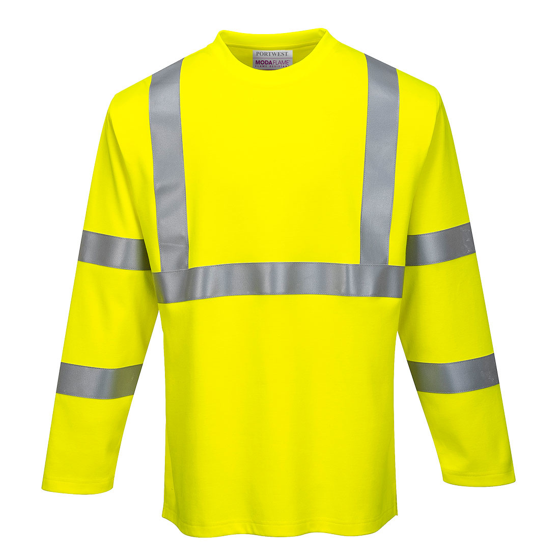 FR96 - Vlamvertragend Hi-Vis T-shirt met lange mouwen