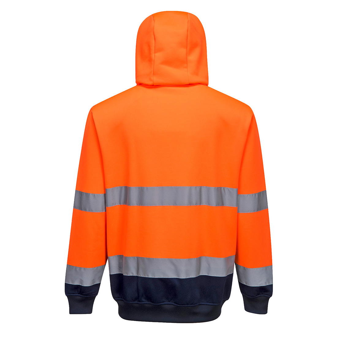 B317 - Tweekleurige Sweatshirt met ritssluiting en capuchon