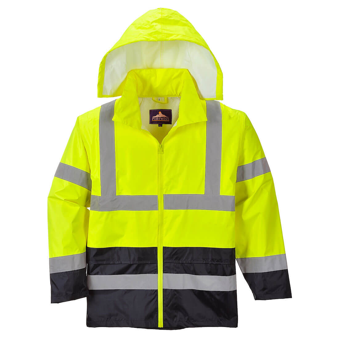 H443 - Hi-Vis Klassiek Tweekleuren Regenjack