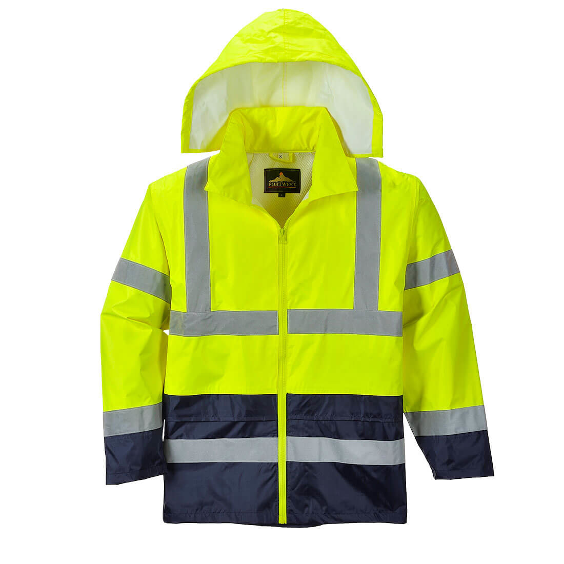 H443 - Hi-Vis Klassiek Tweekleuren Regenjack