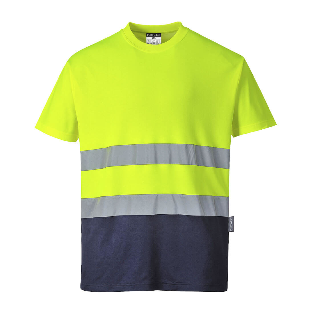 S173 - Tweekleuren Katoenen Comfort T-shirt