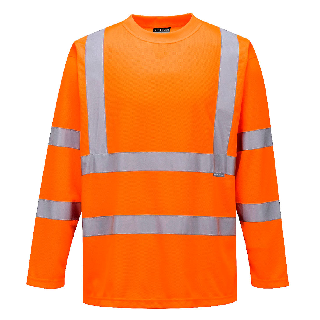 S191 - Hi-Vis T-shirt met lange mouwen en borstzak