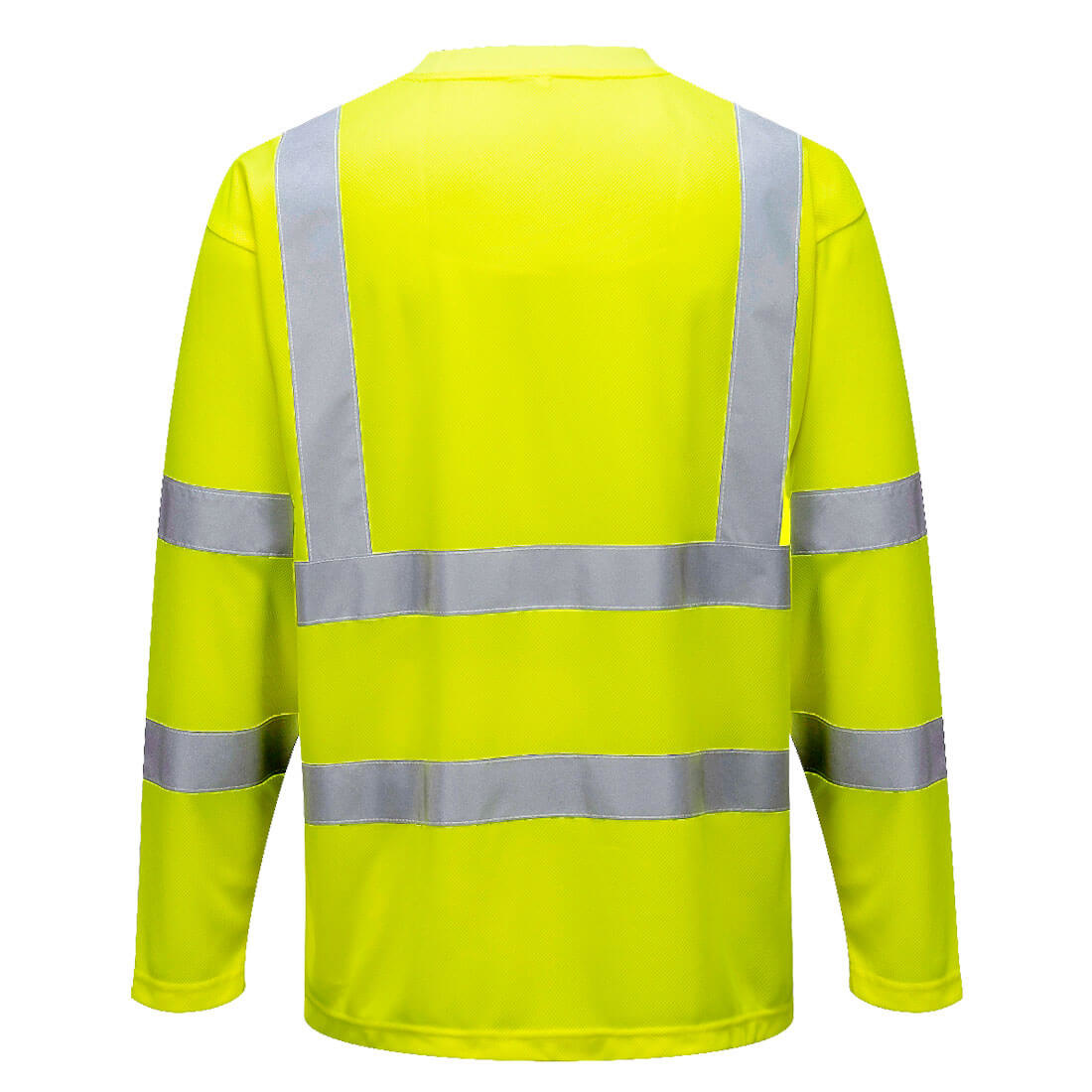 S191 - Hi-Vis T-shirt met lange mouwen en borstzak