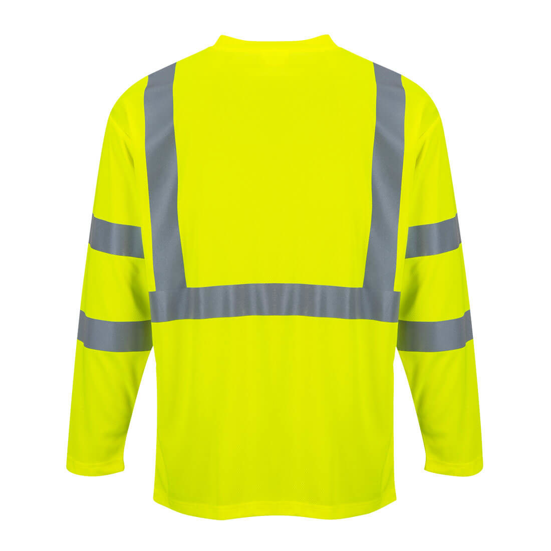 S191 - Hi-Vis T-shirt met lange mouwen en borstzak