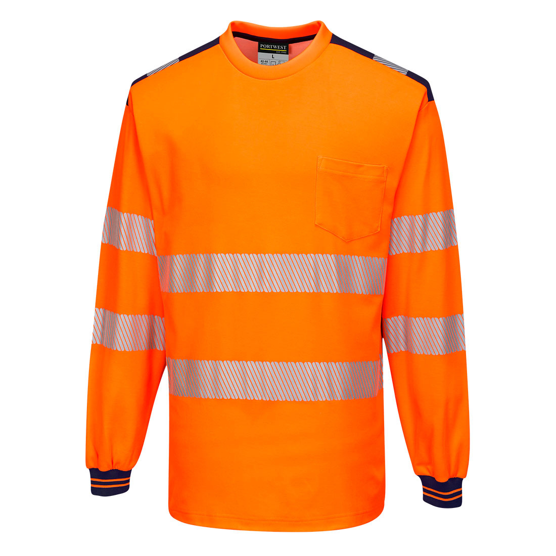 T185 - PW3 Hi-Vis T-shirt met lange mouw