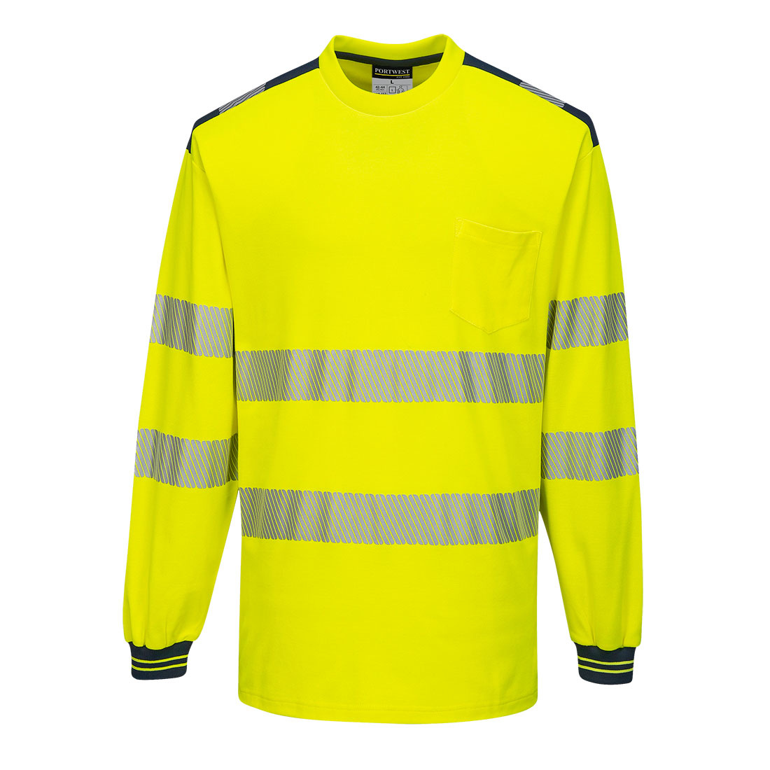 T185 - PW3 Hi-Vis T-shirt met lange mouw