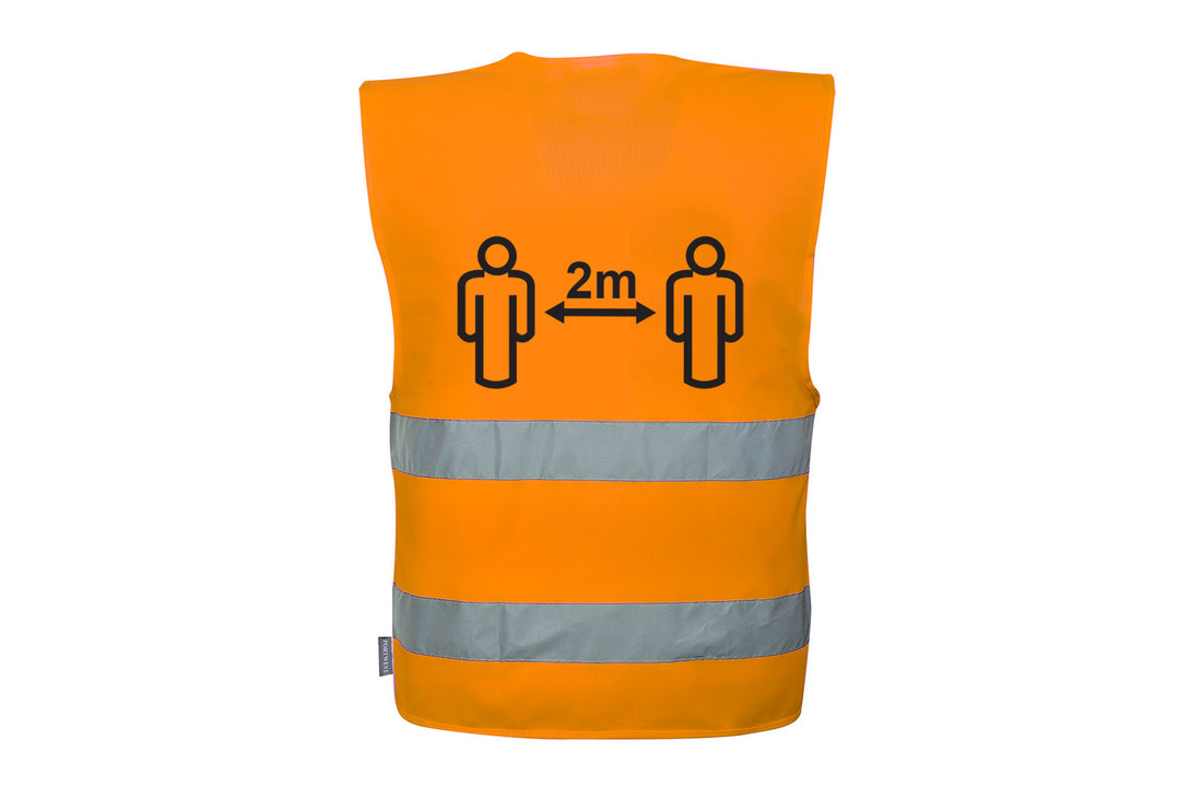 C406 - Hi-Vis Social Distance Vest 2m