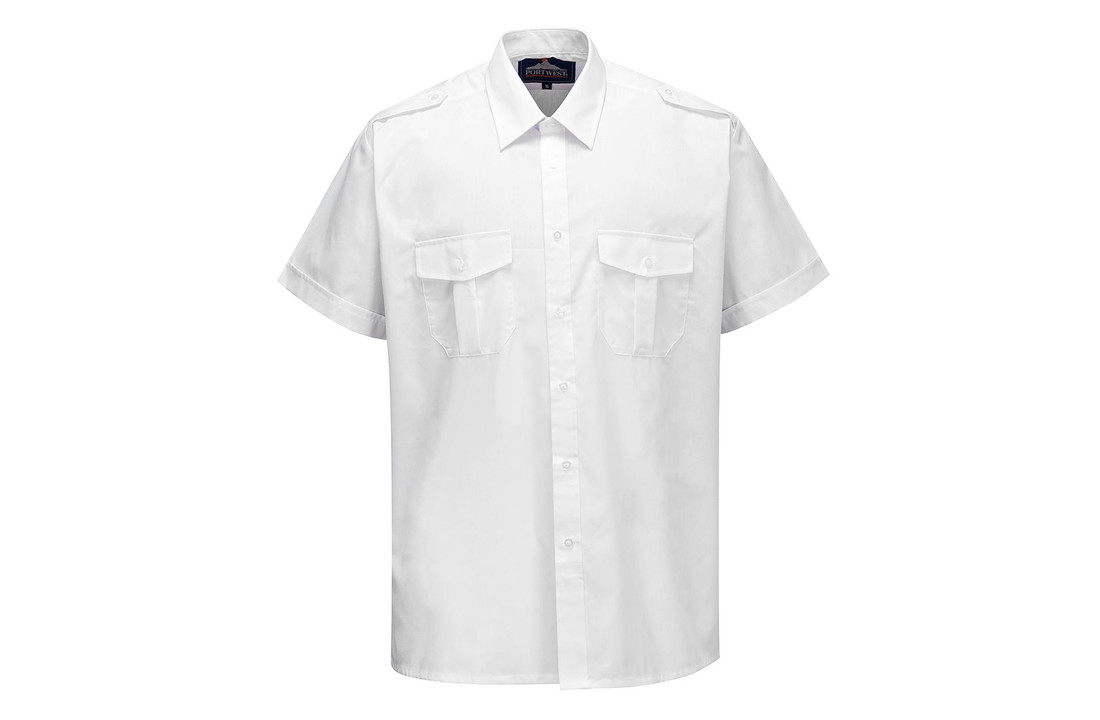 S101 - Pilot Shirt, Korte Mouwen