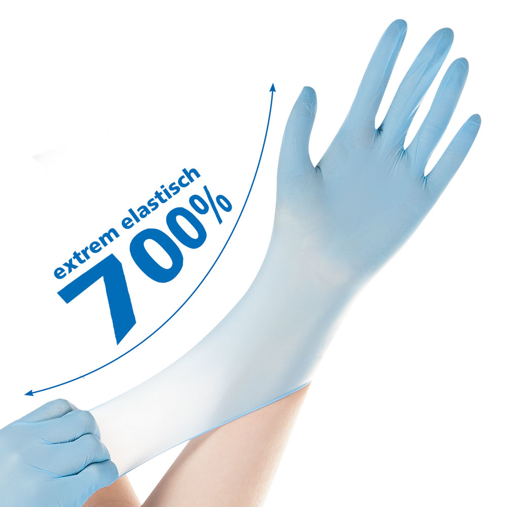 Nitrilhandschoenen Safe Super Stretch | poedervrij (per doosje a 100 stuks)