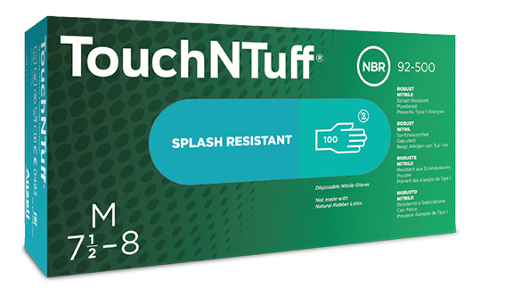 Ansell TouchNTuff 92-500 handschoen (doosje a 100 stuks)