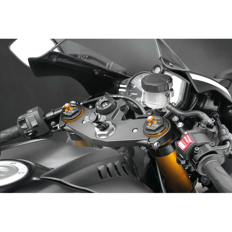 Lampa Lampa Optiline DuoLock Titan Stem & Opti Case, Steuersatzhalterung für Motorräder und Roller. 360° drehbar für Smartphone