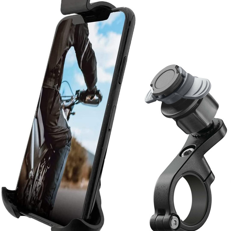 Lampa Lampa Optiline DuoLock Titan Combo & Opti Case, stuurbevestiging  voor motoren & scooters. 360° draaibaar voor smartphone.