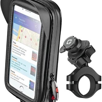 Optiline Optiline Waterdichte Hoes Telefoonhouder Motor Scooter Fiets Stuurbevestiging Complete Set