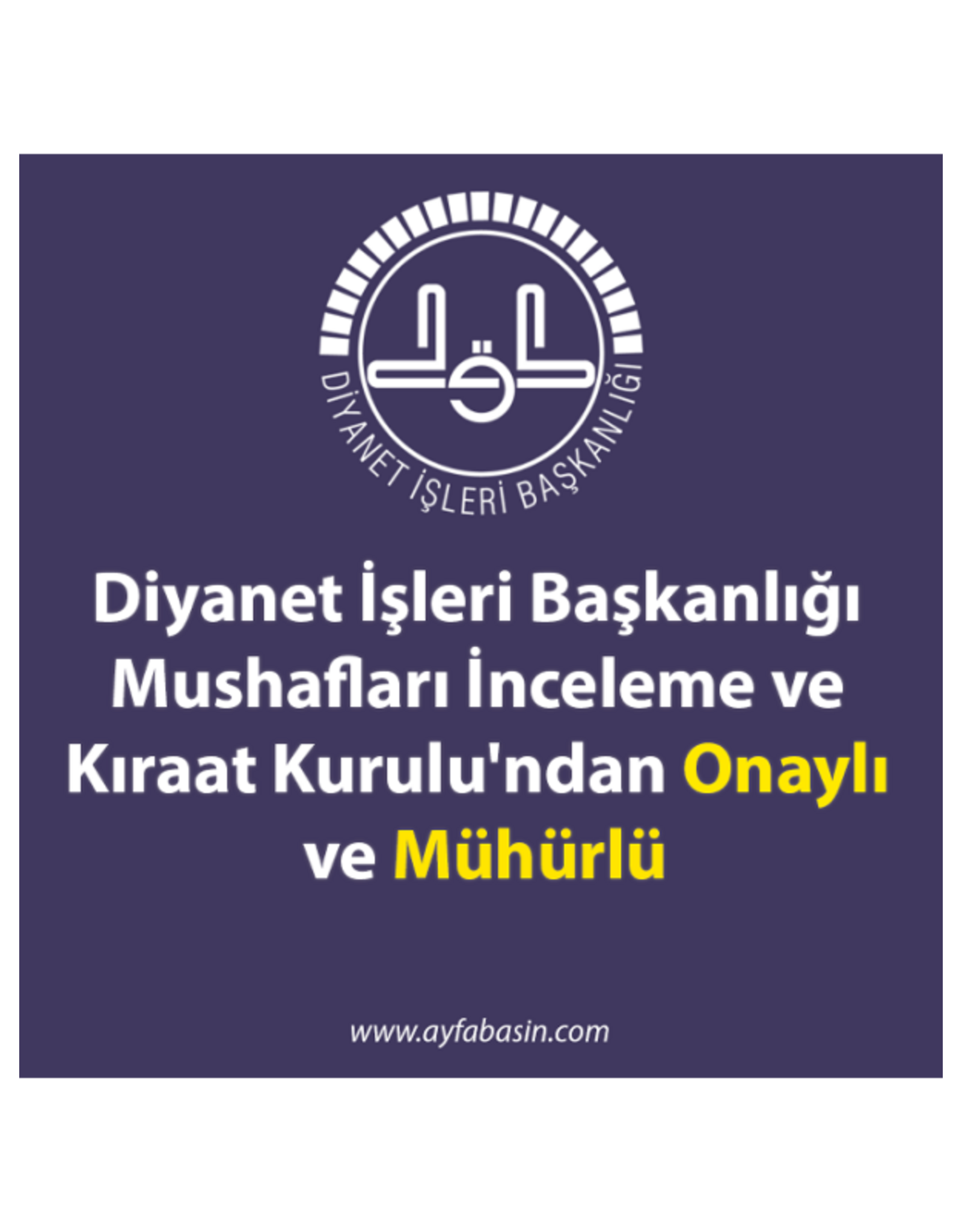 Ayfa Kur'an-ı Kerim ve Yüce Meali Rahle Boy