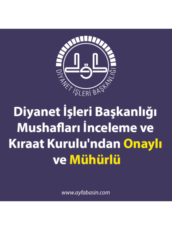 Ayfa Kur'an-ı Kerim ve Yüce Meali Orta Boy