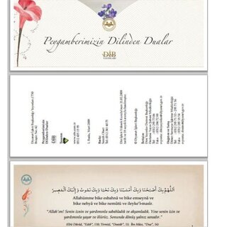 Peygamberimizin Dilinden Dualar (Kartela)